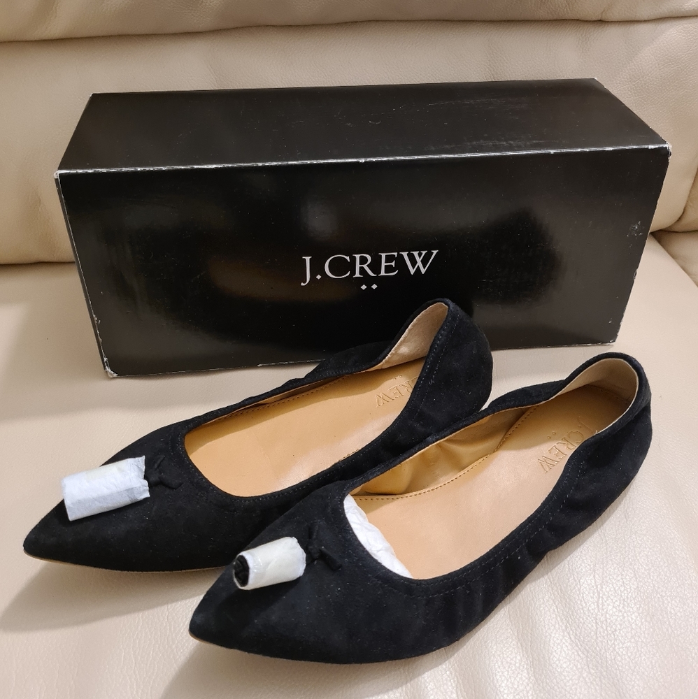 J crew suede flats
